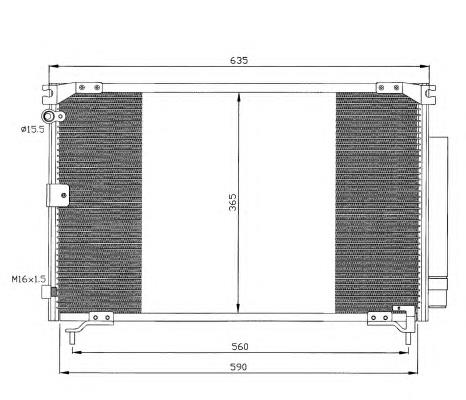 35339 NRF radiador de aparelho de ar condicionado