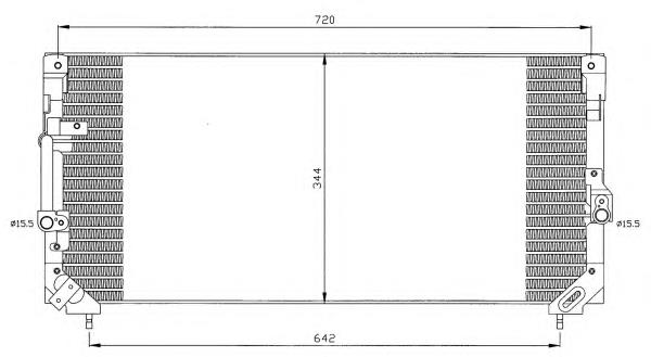 Radiador de aparelho de ar condicionado 35423 NRF