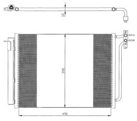 35406 NRF radiador de aparelho de ar condicionado