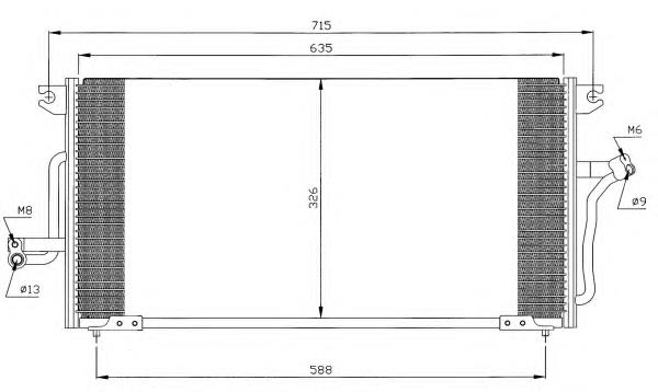 35267 NRF radiador de aparelho de ar condicionado