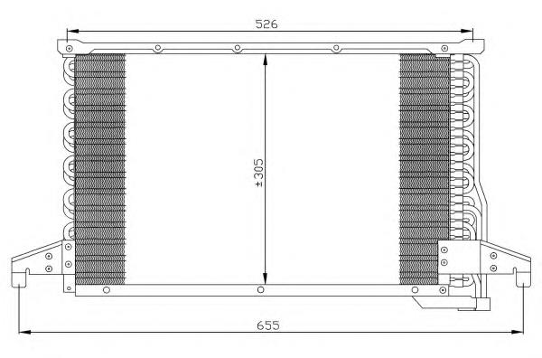 Radiador de aparelho de ar condicionado 35272 NRF