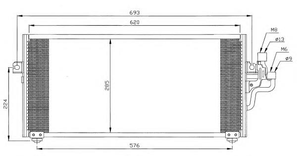 Купить 35268 NRF Радиатор системы охлаждения кондиционера