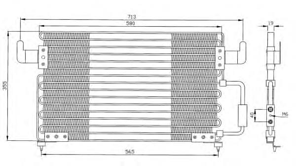 35261 NRF radiador de aparelho de ar condicionado