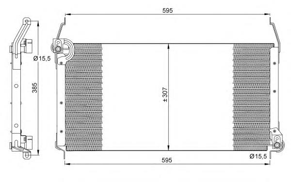 35259 NRF radiador de aparelho de ar condicionado