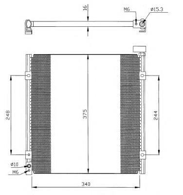 35264 NRF radiador de aparelho de ar condicionado