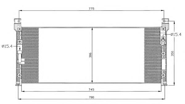 35280 NRF radiador de aparelho de ar condicionado