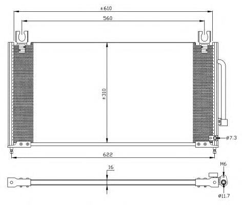 Radiador de aparelho de ar condicionado 35286 NRF