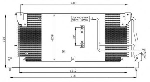 35242 NRF radiador de aparelho de ar condicionado