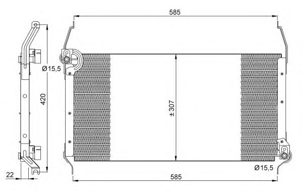 35253 NRF radiador de aparelho de ar condicionado