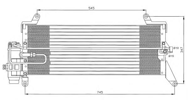 7755110 Fiat/Alfa/Lancia radiador de aparelho de ar condicionado