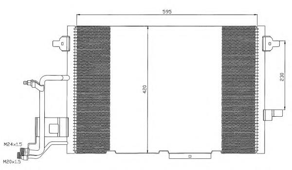 35317 NRF radiador de aparelho de ar condicionado