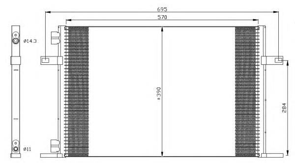 35311 NRF radiador de aparelho de ar condicionado