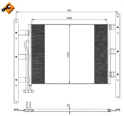 94682 Nissens radiador de aparelho de ar condicionado