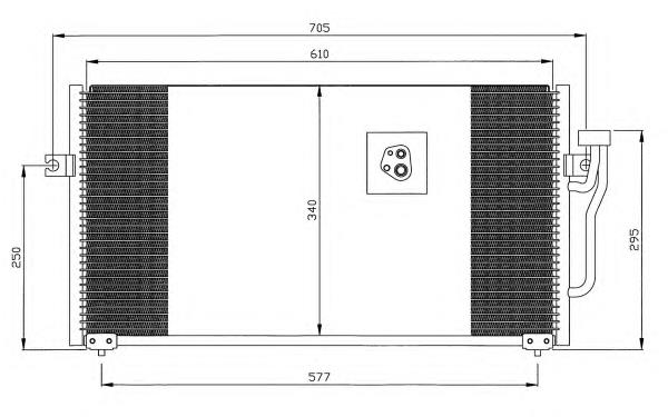 35293 NRF radiador de aparelho de ar condicionado