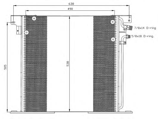 35305 NRF radiador de aparelho de ar condicionado