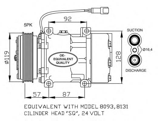 130960 ACR compressor de aparelho de ar condicionado