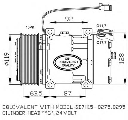 00000001531196 Scania compressor de aparelho de ar condicionado