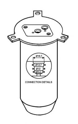 33045 NRF tanque de recepção do secador de aparelho de ar condicionado