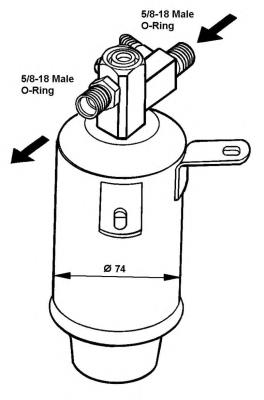 Tanque de recepção do secador de aparelho de ar condicionado 33018 NRF