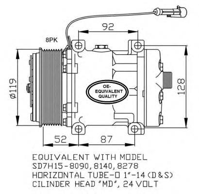 Compressor de aparelho de ar condicionado 32702 NRF