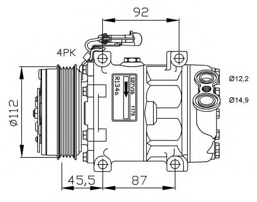 32701 NRF compressor de aparelho de ar condicionado