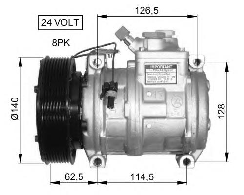 241166 Cargo compressor de aparelho de ar condicionado