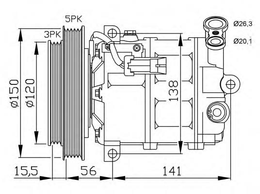 671006 ERA compressor de aparelho de ar condicionado