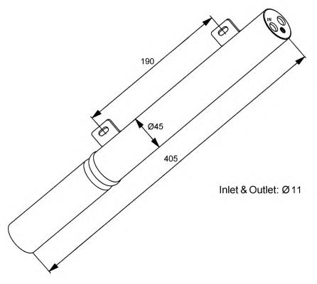 2118370047 Mercedes tanque de recepção do secador de aparelho de ar condicionado