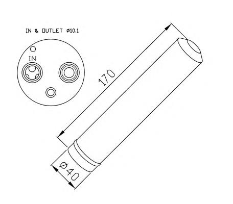 80351SMGE01 Honda tanque de recepção do secador de aparelho de ar condicionado