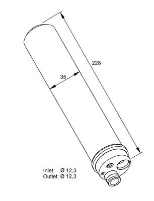 Tanque de recepção do secador de aparelho de ar condicionado para Volkswagen Tiguan (5N)