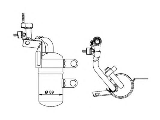 BP8F615A0C Mazda tanque de recepção do secador de aparelho de ar condicionado