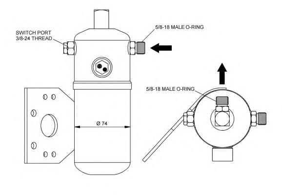 Tanque de recepção do secador de aparelho de ar condicionado para Renault Trucks MAGNUM 