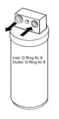Tanque de recepção do secador de aparelho de ar condicionado 33076 NRF