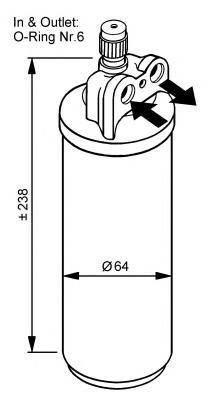 33086 NRF tanque de recepção do secador de aparelho de ar condicionado