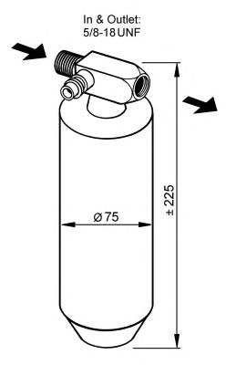 Tanque de recepção do secador de aparelho de ar condicionado 33079 NRF