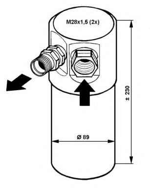 Tanque de recepção do secador de aparelho de ar condicionado 33082 NRF