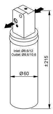 Tanque de recepção do secador de aparelho de ar condicionado para Saab 9-5 (YS3E)