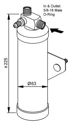 33161 NRF tanque de recepção do secador de aparelho de ar condicionado
