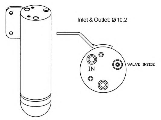 46481438 Fiat/Alfa/Lancia tanque de recepção do secador de aparelho de ar condicionado