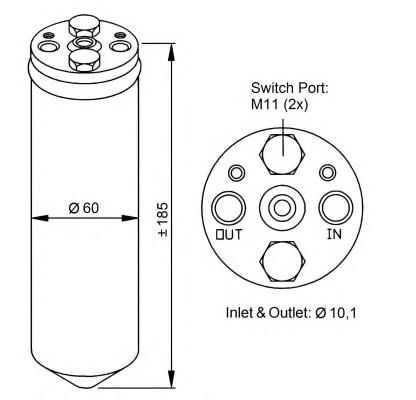 921312F600 Nissan tanque de recepção do secador de aparelho de ar condicionado