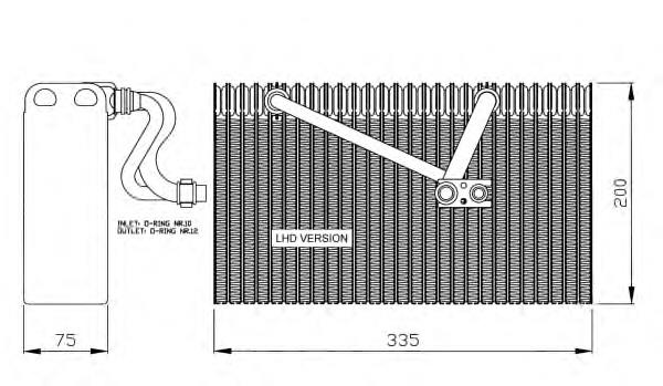 90541595 General Motors vaporizador de aparelho de ar condicionado