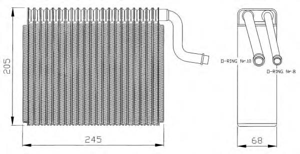Vaporizador de aparelho de ar condicionado 36050 NRF