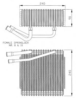 4723518 Chrysler vaporizador de aparelho de ar condicionado