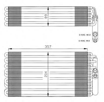 A0008300958 Mercedes vaporizador de aparelho de ar condicionado