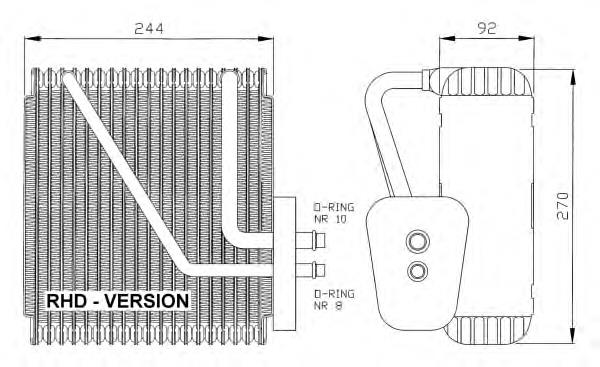 1528760 Ford vaporizador de aparelho de ar condicionado