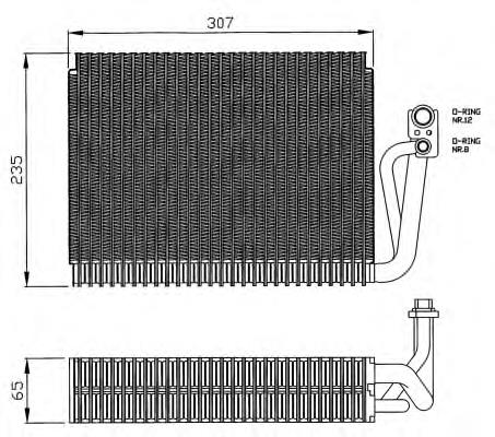 2208300758 Mercedes vaporizador de aparelho de ar condicionado