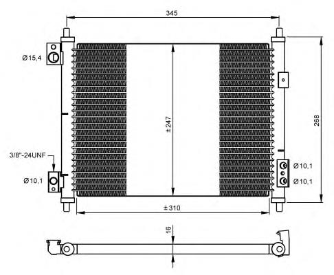 35926 NRF radiador de aparelho de ar condicionado