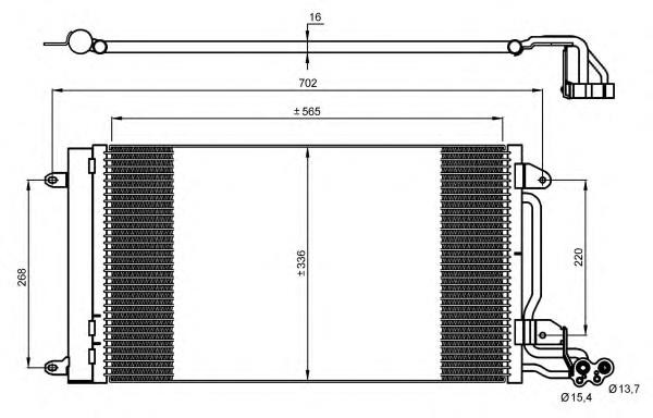 35910 NRF radiador de aparelho de ar condicionado