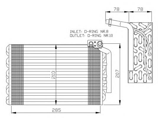 36021 NRF vaporizador de aparelho de ar condicionado