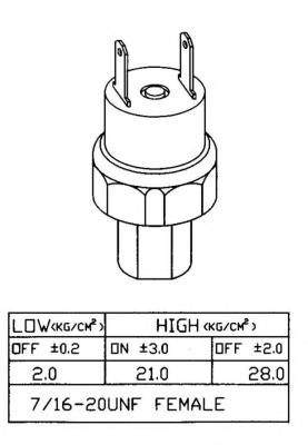 Sensor de pressão absoluta de aparelho de ar condicionado para Volkswagen Passat (B2, 32B)